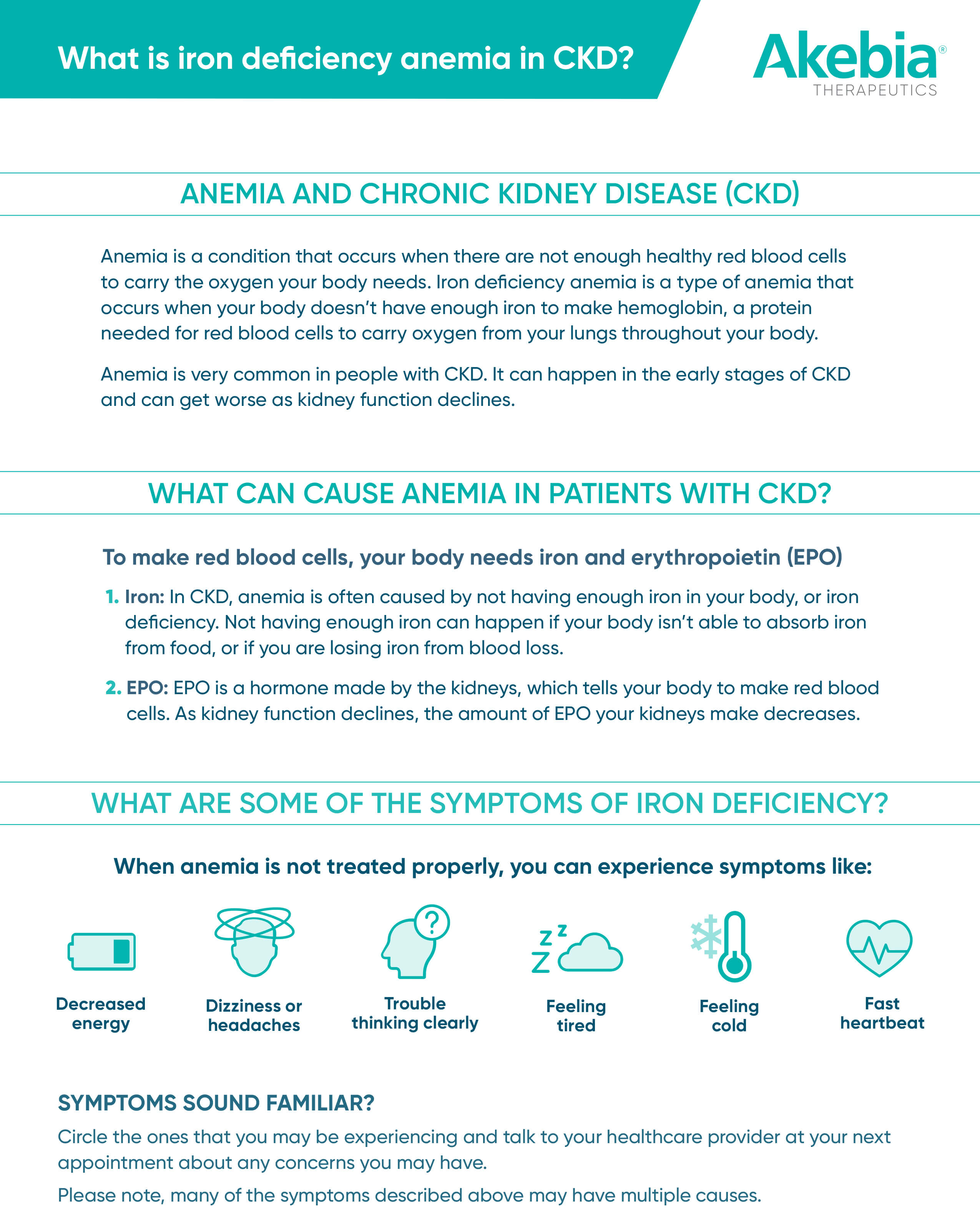 Iron Deficiency Anemia Patient Handout